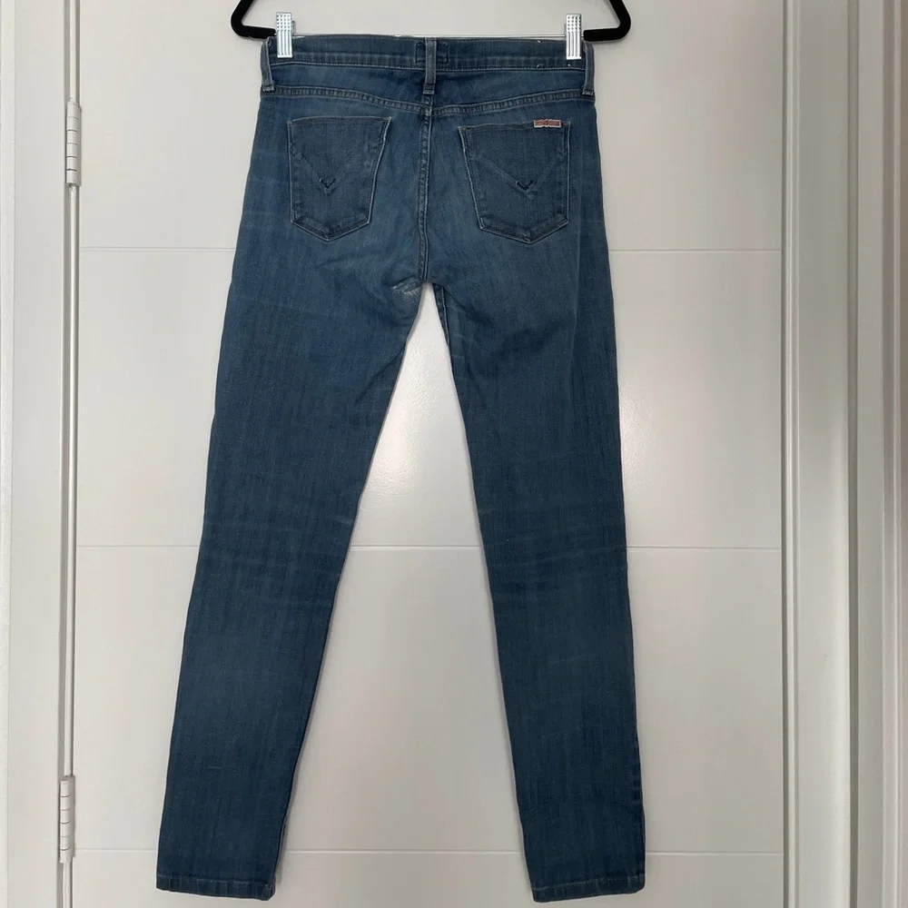 Hudson Jeans Blue Denim Skinny Low Rise Stretch Classic Wash | Size 27 - Picture 11 of 15